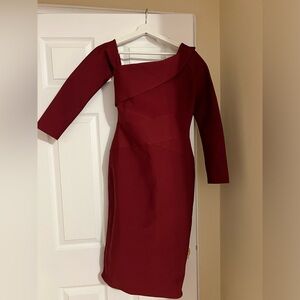 ALIEVA the label Shiva Bandage Dress (Maroon), L